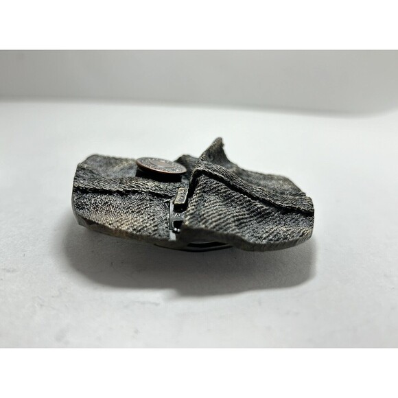 Vintage Levi Strauss Jeans Company SF Cal Belt Buckle 1976 Bergamot Brass Works - Picture 4 of 14